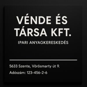 cegtabla elegans fekete 30x30cm