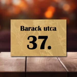 hazszam tabla arany marvanyos 100