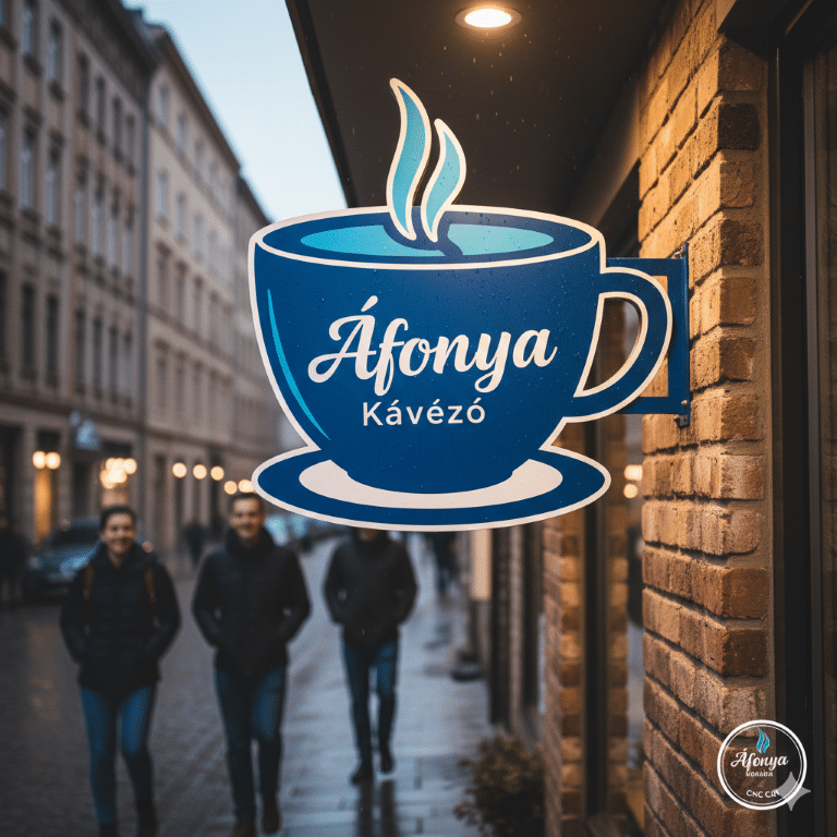 Egyedi formavágott cégér és reklámtábla gyártás