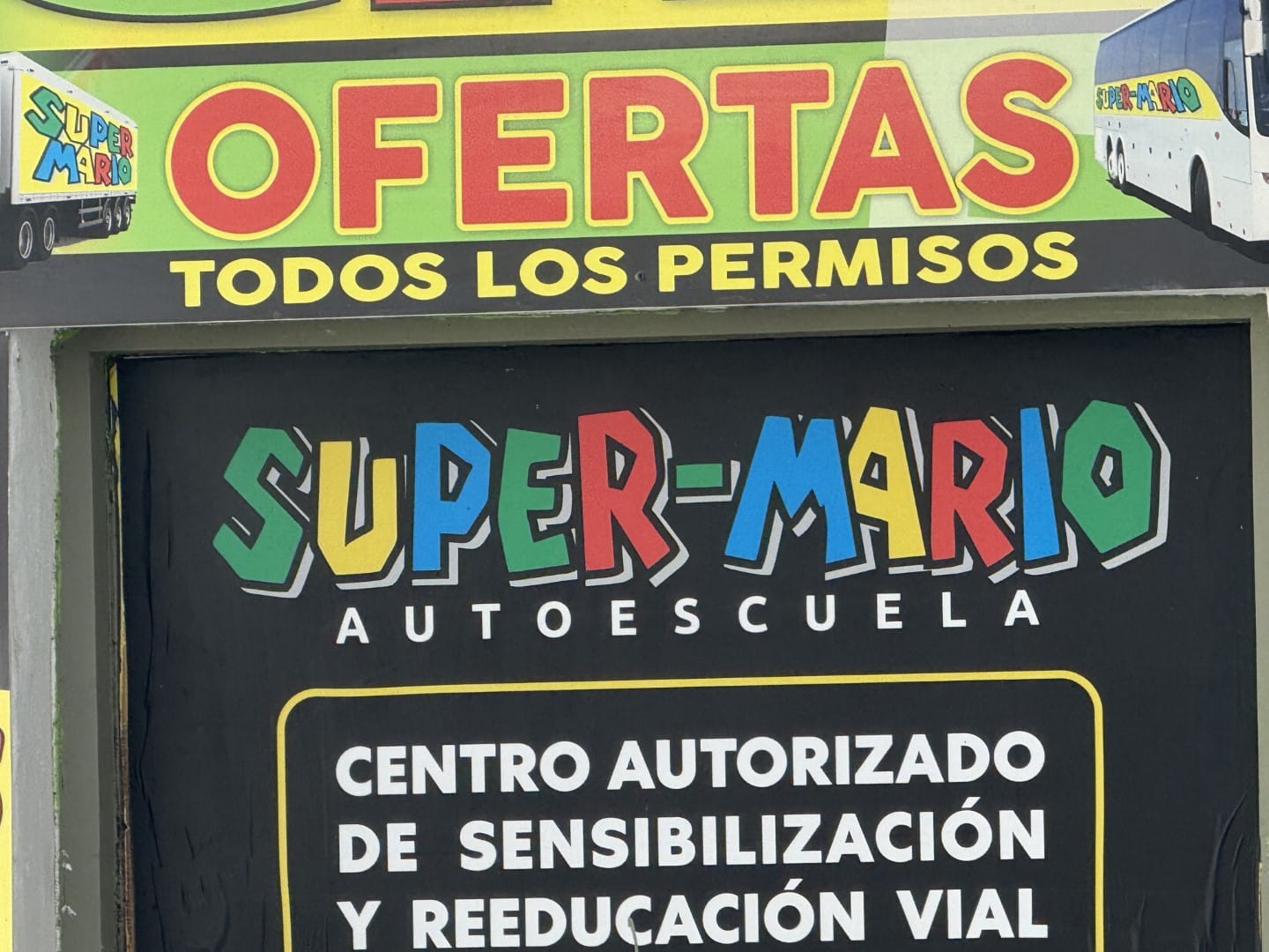 super mario reklamtabla arculat