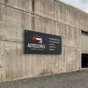 autoszerviz reklamtabla