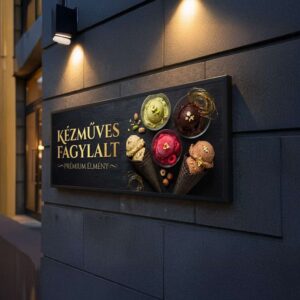 fagylalt cegtabla elegans fekete foto