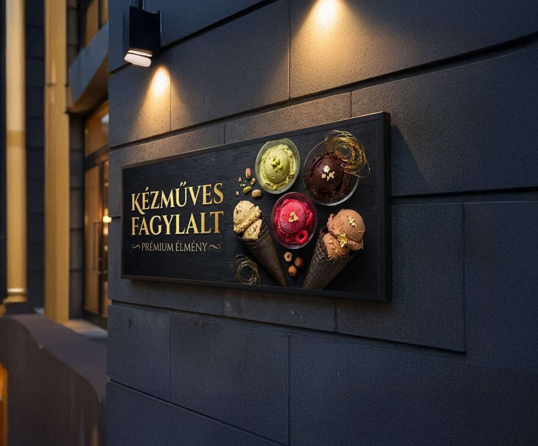 fagylalt cegtabla elegans fekete foto fagylalt cegtabla elegans fekete foto