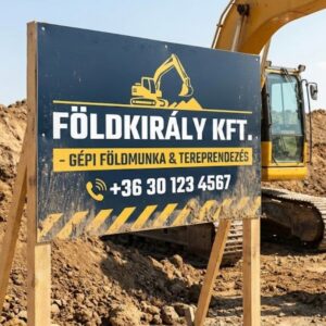 foldmunka reklamtabla muanyag tabla foto