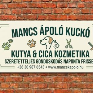 mancs kutya reklamtabla