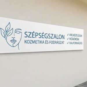 minimal reklamtabla szepsegszalon