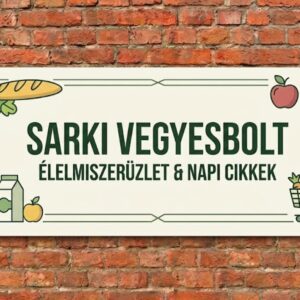 sarki vegyesbolt reklamtabla