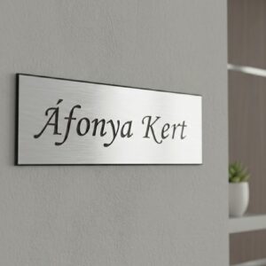 afonya kert gravirozott cegtabla
