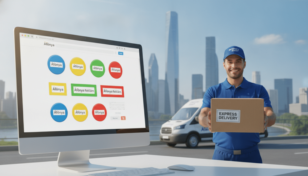 online rendelés és gyors kiszállítás